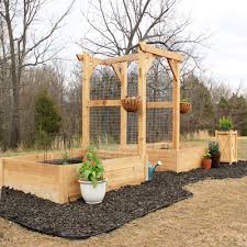 How To Build A Garden Bed With Trellis