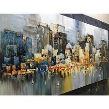 Wall Art Canvas Contemporary Cityscape