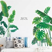 Tanlaby Green Plants Wall Stickers