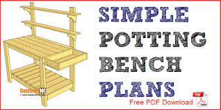 Simple Potting Bench Plans Outdoor