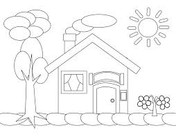 Download gambar gambar untuk mewarnai bagi anak paud gambar. Sketsa Gambar Rumah Anak Sd Rumah Joglo Limasan Work