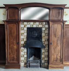 Art Nouveau Style Mahogany Woodwork