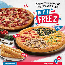 Domino's pizza malaysia has developed 5 types of sauces that it uses on different pizzas. Domino S Pizza Brings Back Buy 1 Free 2 Deal For A Limited Time Only Penang Foodie