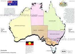 They are new south wales, queensland, south australia, tasmania, victoria and western australia. Map Of Australia States And Territories Planetware