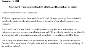 Roselle Superintendent Releases ...