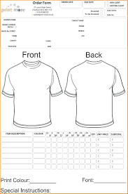 Sample Family Reunion T Shirt Order Form In Excel Template School