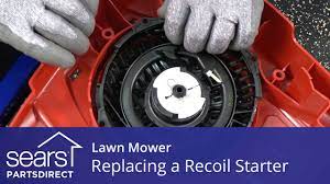 Replacing the Recoil Starter on a Lawn Mower - YouTube
