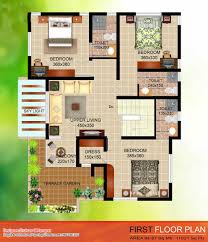 contemporary villa elevation and plan