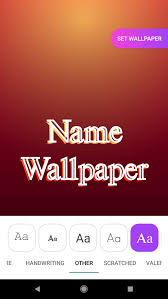 name wallpaper apk for android