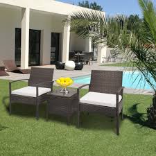 21 posts related to patio furniture clearance walmart. Patio Furniture Sets Clearance 3 Piece Wicker Patio Set With Glass Dining Table Modern Bistro Patio Set Rattan Chair Conversation Sets With Coffee Table For Backyard Porch Garden Poolside L4542 Walmart Com
