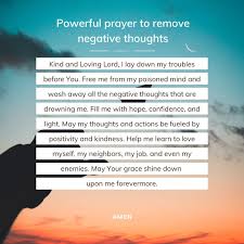 powerful prayer to remove negative