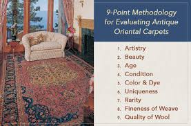 evaluating antique oriental carpets
