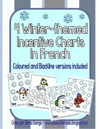 Winter Incentive Charts 4 Charts For Behaviour Management Or Speaking French