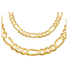 1stdibs vine 18 karat 20 gm figaro chain necklace italy italian yellow gold