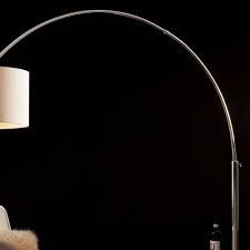 Stehlampe garry stoff weiß holz eckige form lampenwelt stehleuchte led e27. 38x208x180 Bogen Stehleuchte In Weiss Webstoff Mit Marmorplatte Akke