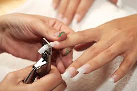 how to shorten acrylic nails step by step
