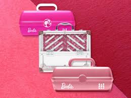barbie themed cosmetics cases