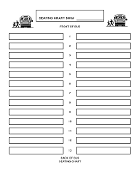 School Bus Seating Chart Printable Www Bedowntowndaytona Com