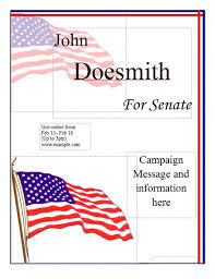 Political Campaign Poster Template Microsoft Word Templates