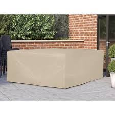 Beige Outdoor Large Square Patio Dining