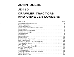 john deere 450 crawler tractor and