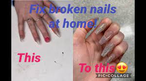 fix a ed or broken acrylic nail