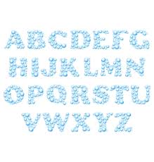 18 Water Letter Font Images Free Water Letters Font Free