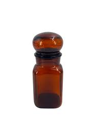 Amber Apothecary Bottle Small Curiosa