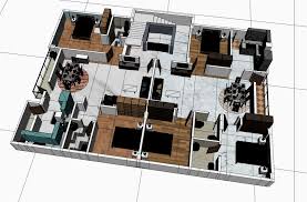 Floor Plan 3d Model 25 Ma Free3d