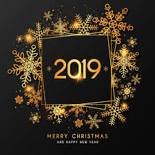 Elegant New Year Background With Golden Frame Vector Free Download