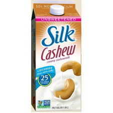 silk unsweetened cashewmilk 64 ounce