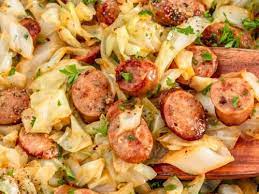 fried cabbage and sausage recipe cookrita