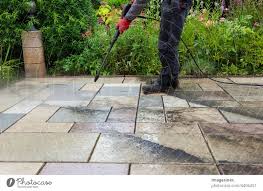 Spring Cleaning Clean Patio Slabs With