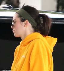 Kendall Jenner Sports Shadow Hill Hoodie At Gas Station In