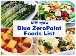 myww blue zeropoint foods list simple