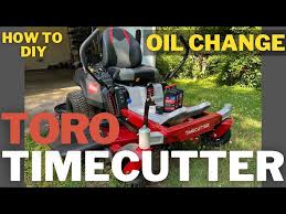 toro timecutter oil change you