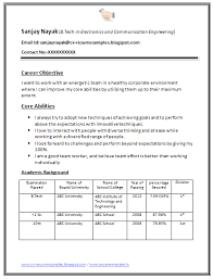Resume format for   Year Experienced It Professionals Luxury         Cv samples for freshers b com   Beyond the Numbers   Beyond the  