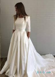 Satin fringe wrap wedding dress, $133 at asos. Half Sleeve Bridal Gowns Vintage Wedding Dresses With 1 2 Sleeves