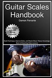 While music theory pertains to music in general, guitar theory pertains to the guitar specifically. Guitar Scales Handbook A Step By Step 100 Lesson Guide To Scales Music Theory And Fretboard Theory Book Videos Steeplechase Guitar Instruction By Dam Music Theory Guitar Scales Guitar Lessons