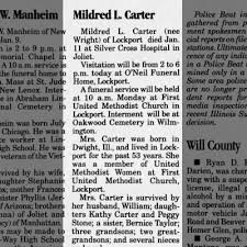 obituary for mildred carter