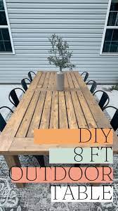 Diy 8 Foot Outdoor Table
