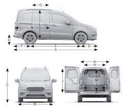 ford transit courier dimensions van guide