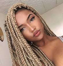 Faux hawk braids with hair rings. 23 Cool Blonde Box Braids Hairstyles To Try Stayglam
