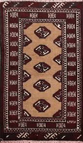 bokhara persian hand knotted 2x3 wool rug