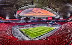 Allianz arena ʔali̯ˈants ʔaˌʁeːnaː (known as fußball arena münchen for uefa competitions) is a football stadium in munich, bavaria, germany with a 70,000 seating capacity for international matches and 75,000 for domestic matches. Pin On Stadiums