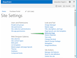 set default home page in sharepoint