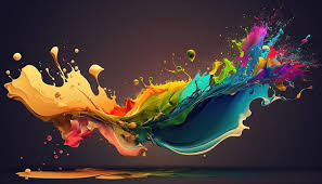 Abstract Paint Color Background
