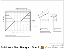hip roof shed plans shed designs with