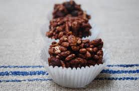 chocolate rice crispy cakes cooking