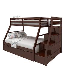 twin over full storage bunk bed